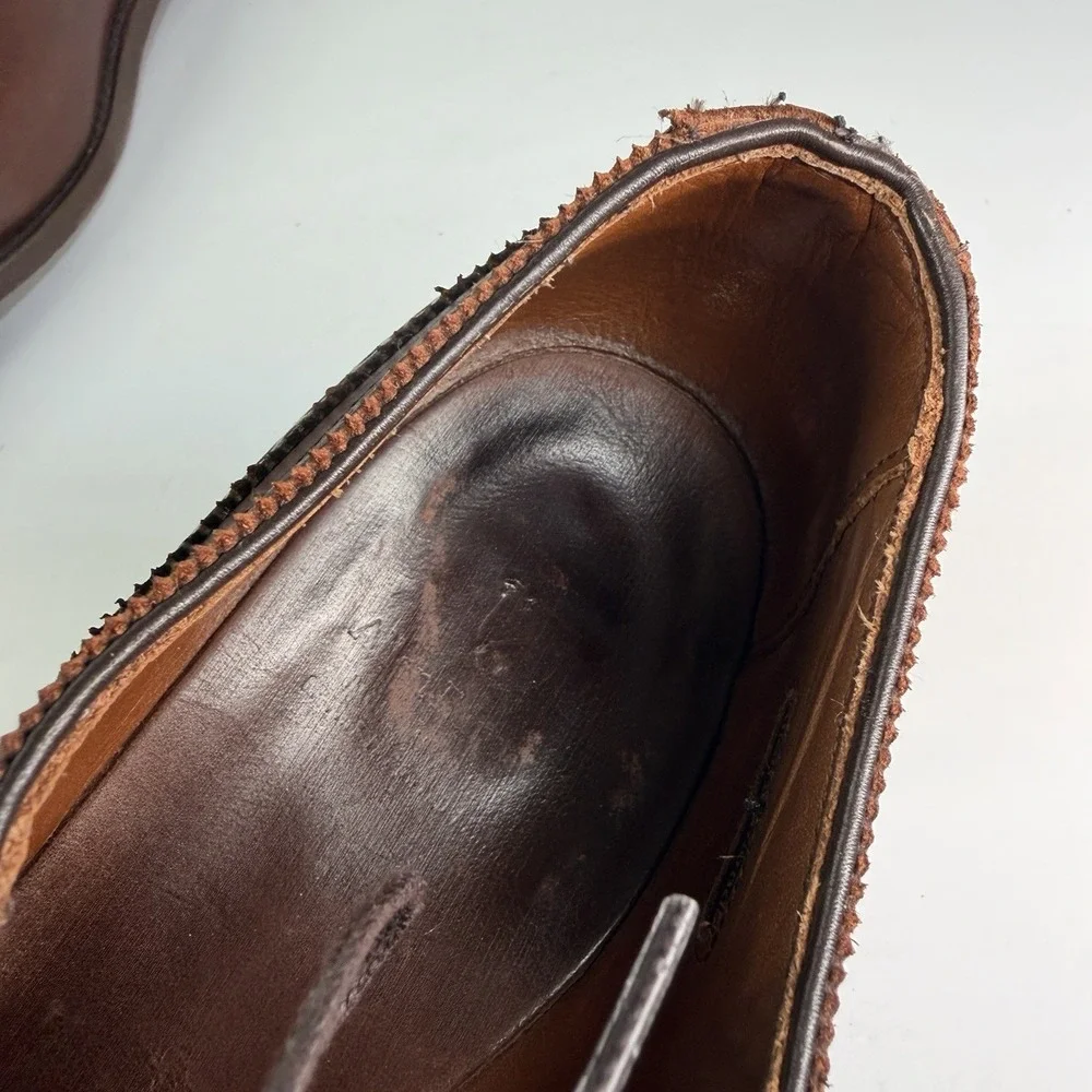 Allen Edmonds 6th Avenue Dress Shoes 10.5 D Chili Ox Blood Cap Toe Brogue 2026
